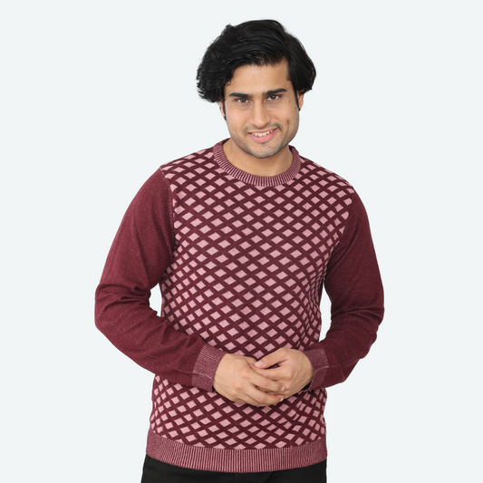 Wine Structured special edition knitted T-shirt